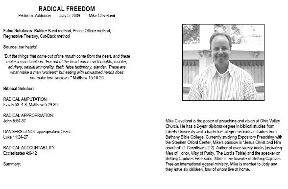 radical freedom sermon notes Sermon notes from Radical Freedom